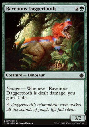 Ravenous Daggertooth (Ixalan) Trading Card