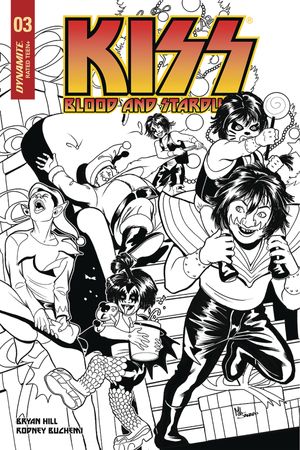 Kiss Blood Stardust #3 (30 Copy Sanapo B&w Cover)