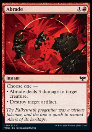 Abrade (Innistrad: Crimson Vow) Trading Card