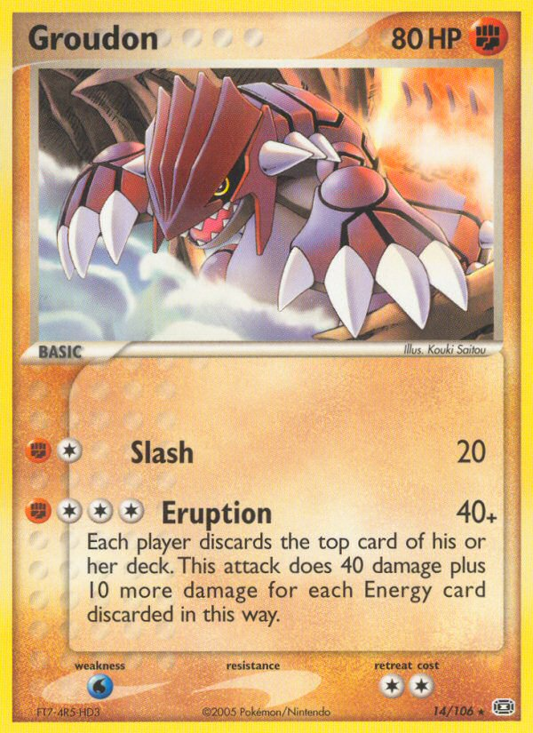 Groudon (14/106) - Emerald Pokémon Card