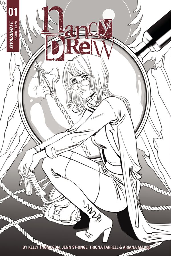 Nancy Drew #1 (Cover E 10 Copy Sauvage B&w In)