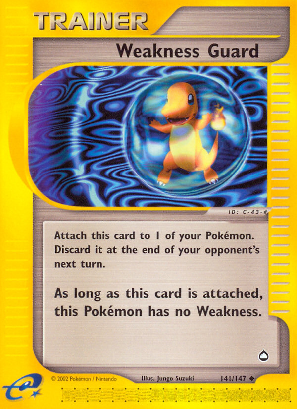 Weakness Guard (Trainer) (141/147) - Aquapolis Pokémon Card