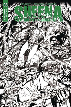 Sheena Queen of the Jungle #8 (Cover F 20 Copy Duursema B&w I)