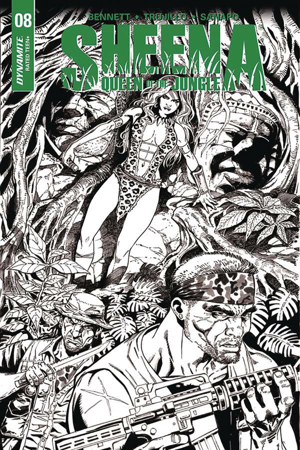 Sheena Queen of the Jungle #8 (Cover F 20 Copy Duursema B&w I)