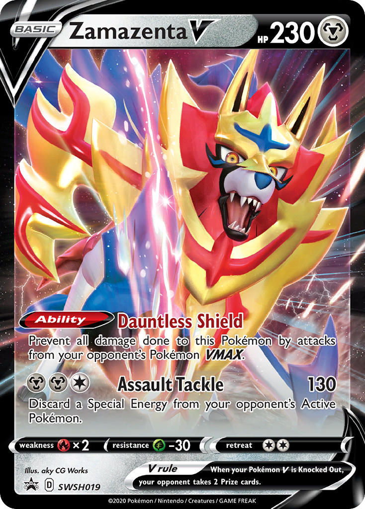 Zamazenta V (SWSH019) - SWSH Black Star Promos Pokémon Card