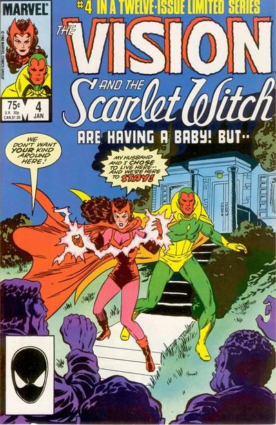 The Scarlet Witch and Scythia battle in SCARLET WITCH #5 - GoCollect