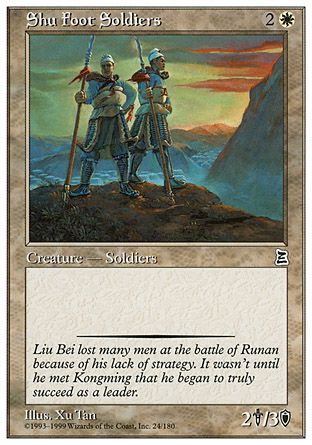 Shu Foot Soldiers (Portal Three Kingdoms) Trading Card