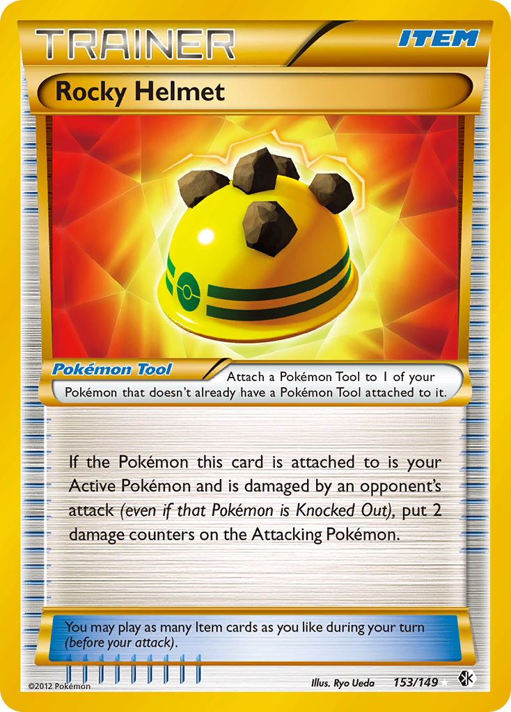 Rocky Helmet (Trainer: Pokémon Tool) (153/149) - Boundaries Crossed Pokémon Card