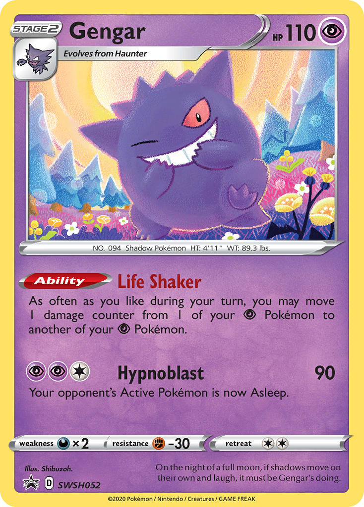 Gengar (SWSH052) - SWSH Black Star Promos Pokémon Card