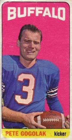 Pete Gogolak 1965 Topps #30 Sports Card