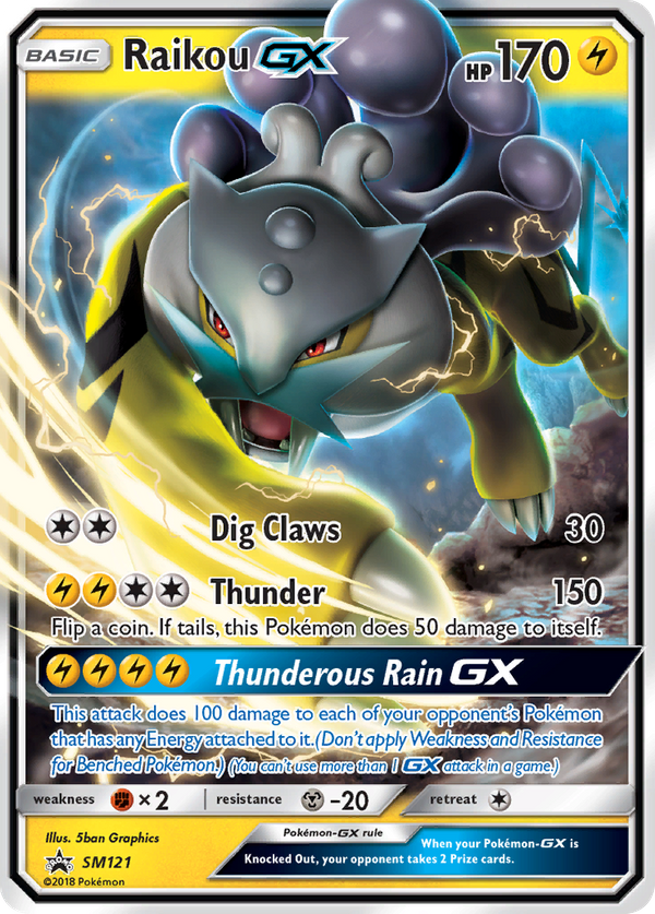 Raikou GX (SM121) - SM Black Star Promos