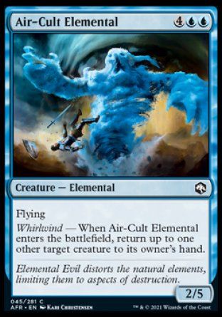 Air-Cult Elemental (Dungeons & Dragons: Adventures in the Forgotten Realms) Trading Card