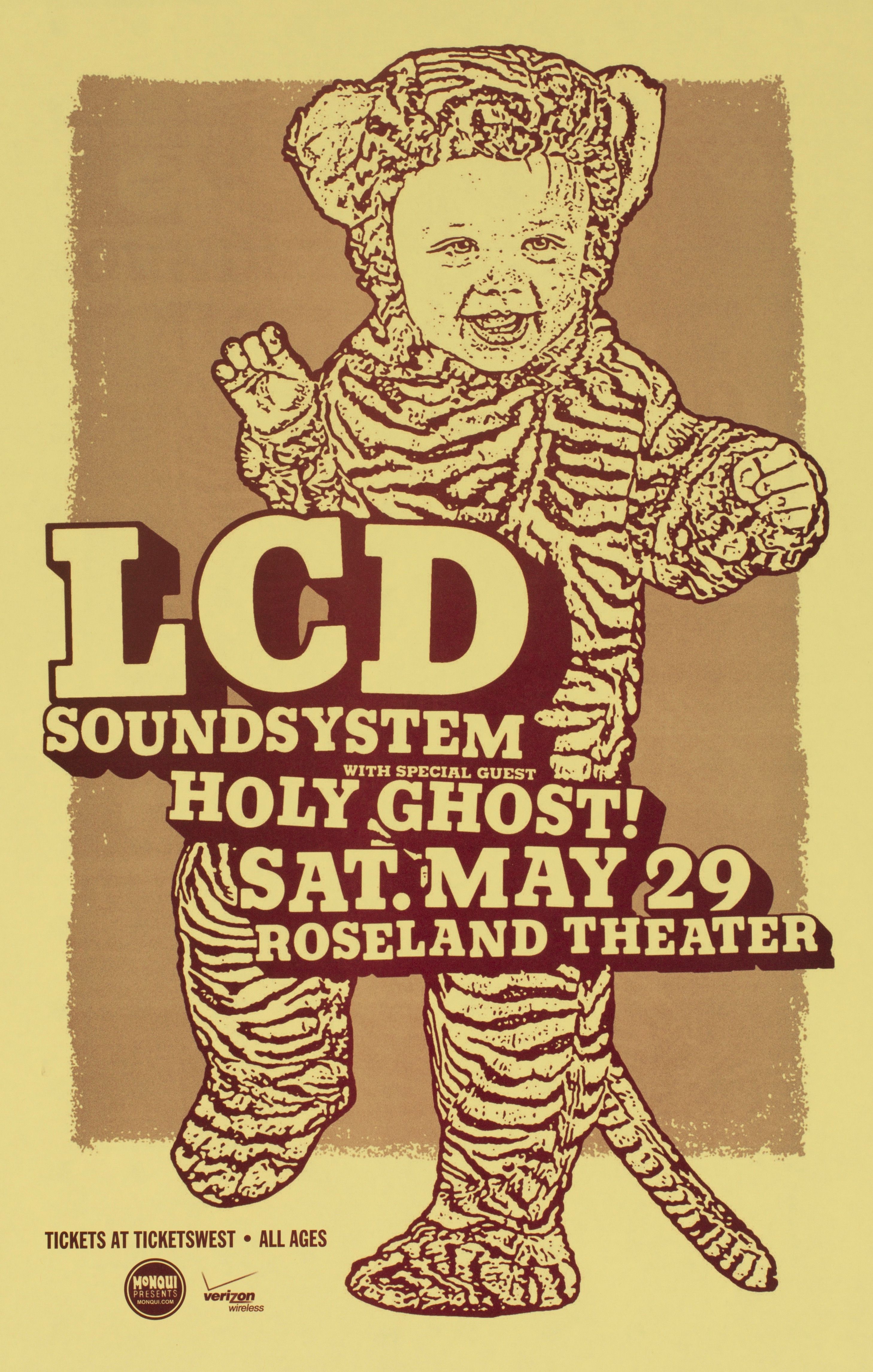 MXP-72.3 Lcd Soundsystem 2010 Roseland Theater  May 29 Concert Poster