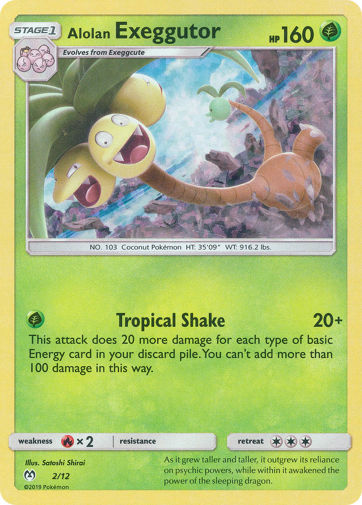 Alolan Exeggutor (2/12) - McDonald's Collection 2019 Pokémon Card