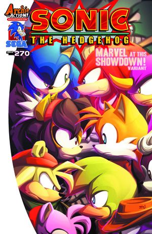 Sonic The Hedgehog #270 (Marvel Showdown Variant Cover)