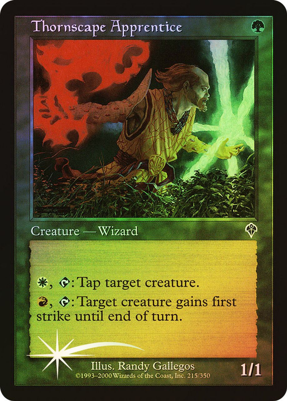 Thornscape Apprentice (Invasion - Foil) Trading Card