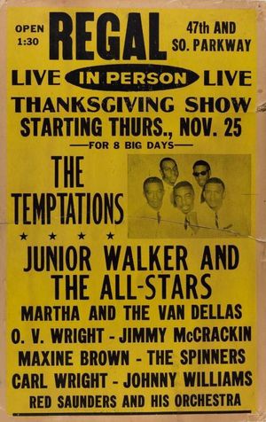 The Temptations Regal Theater 1971