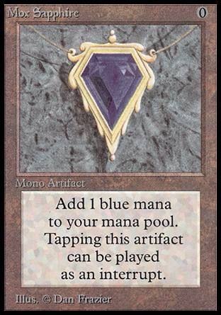 Mox Sapphire (Beta) Trading Card