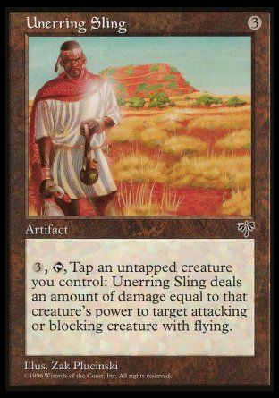 Unerring Sling (Mirage) Trading Card