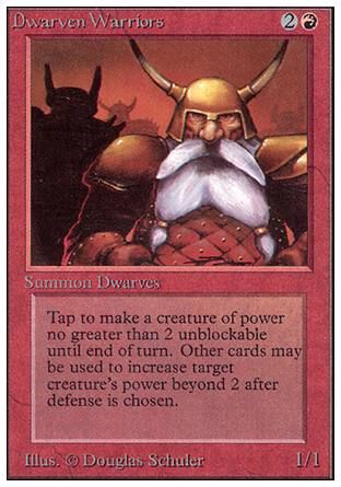 Dwarven Warriors (Unlimited) Trading Card