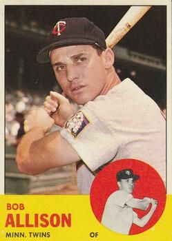 Bob Allison 1963 Topps #75 Sports Card