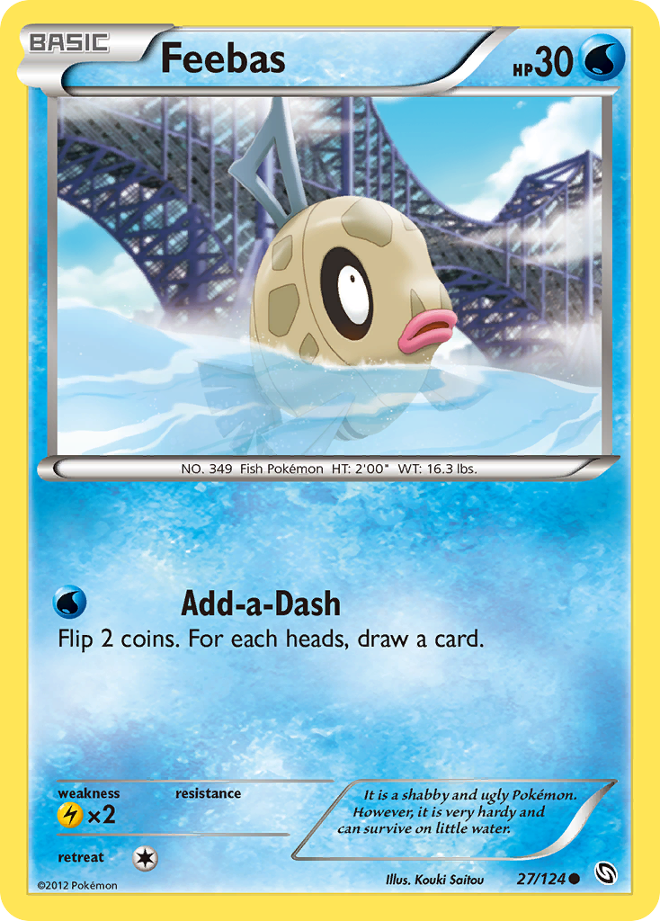 Feebas (27/124) - Dragons Exalted Pokémon Card