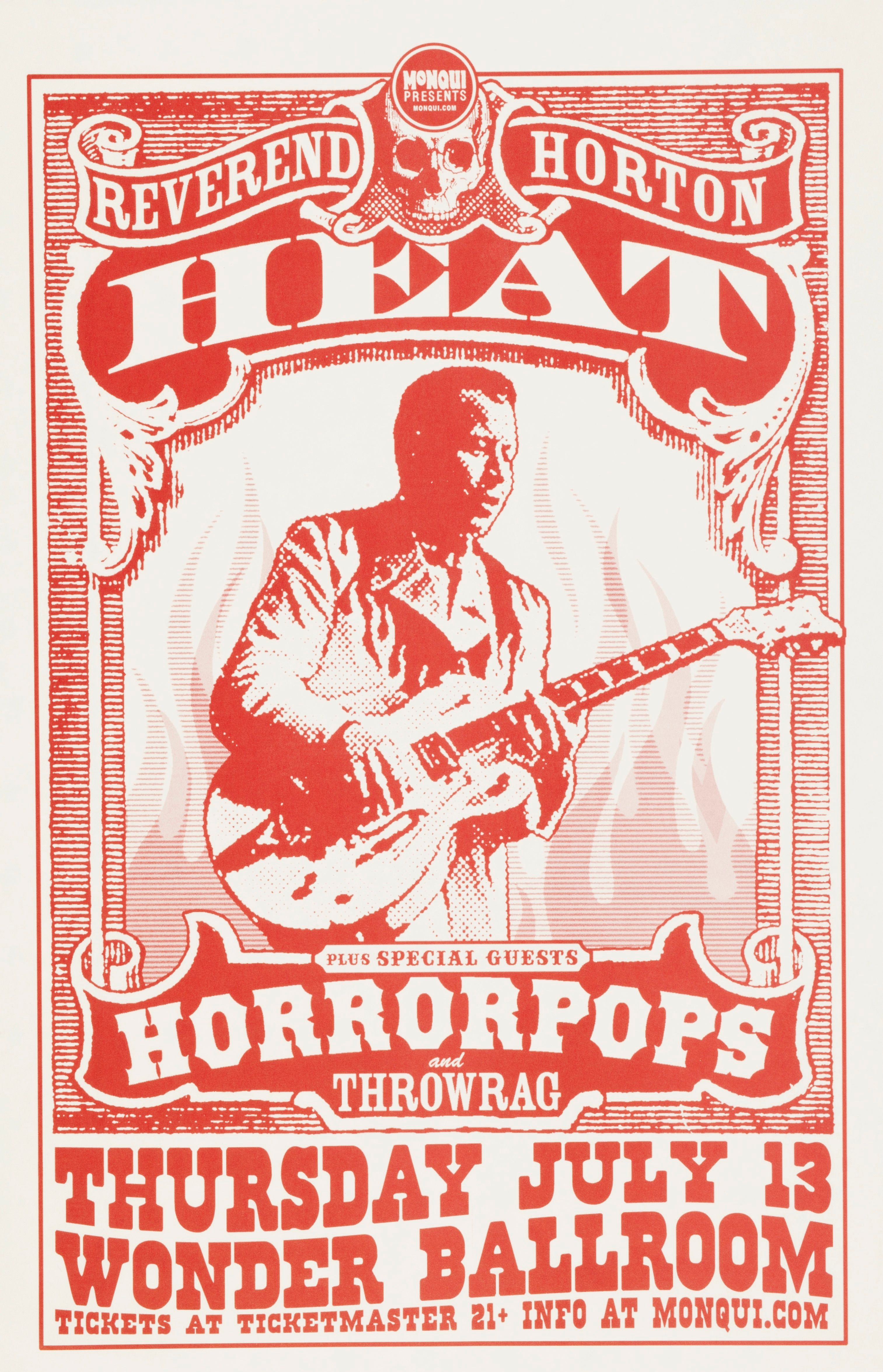 MXP-25.2 Reverend Horton Heat 2006 Wonder Ballroom  Jul 13 Concert Poster