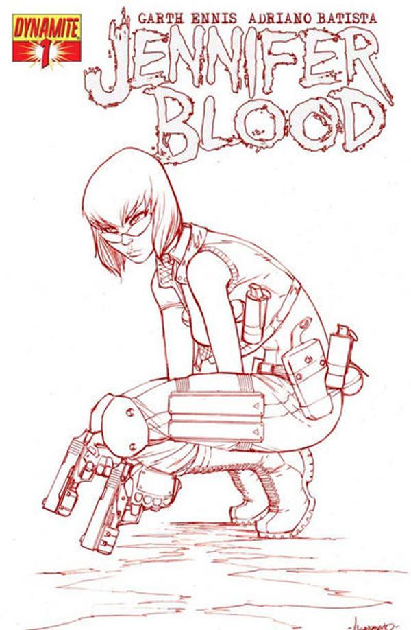 Jennifer Blood #1 (Garza Sketch Cover)