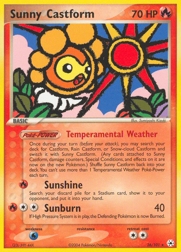 Sunny Castform (26/101) - Hidden Legends Pokémon Card