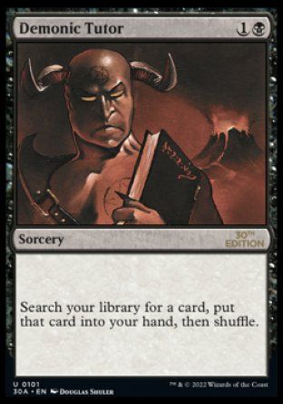 Demonic Tutor (Magic 30th Anniversary Edition) Trading Card