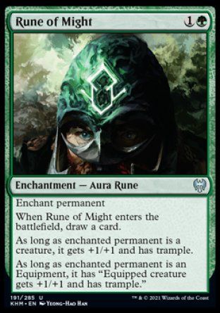 Rune of Might (Kaldheim) Trading Card