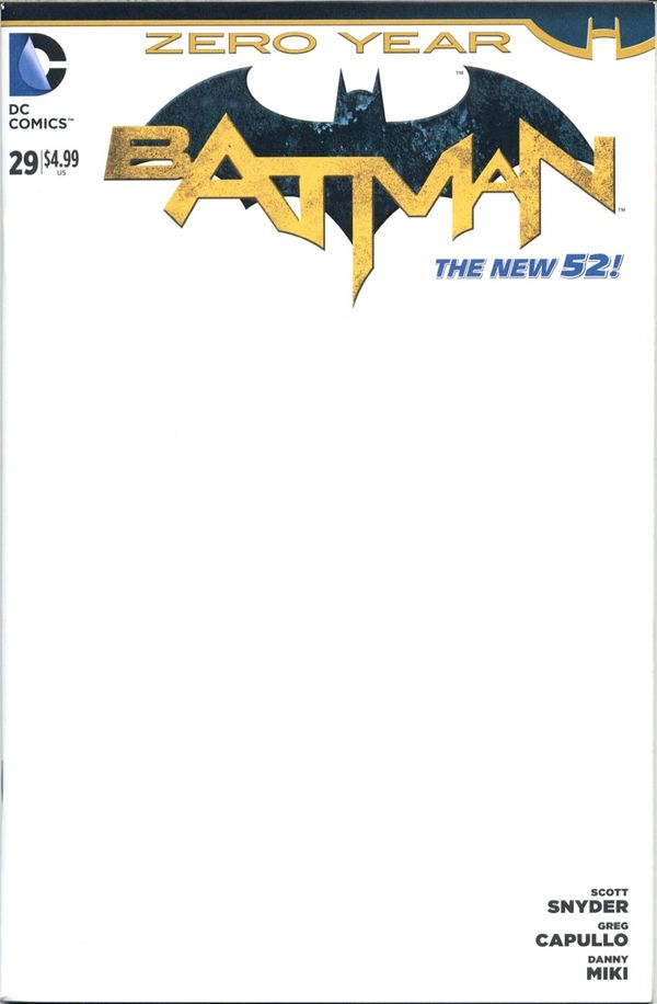 Batman #29 (Blank Sketch Variant)
