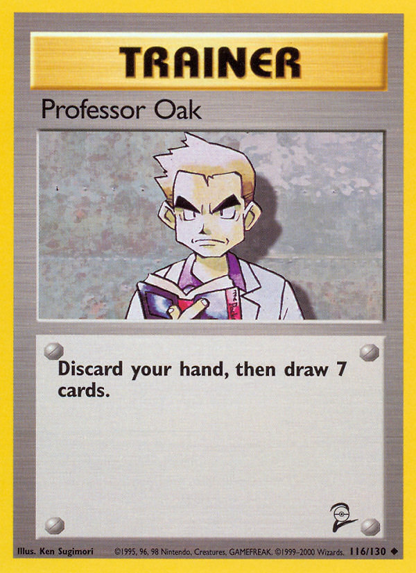 Professor Oak (116/130) - Base Set 2 Pokémon Card