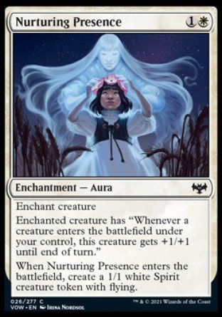 Nurturing Presence (Innistrad: Crimson Vow) Trading Card