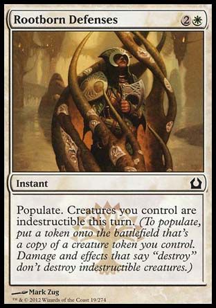 Rootborn Defenses (Return to Ravnica) Trading Card