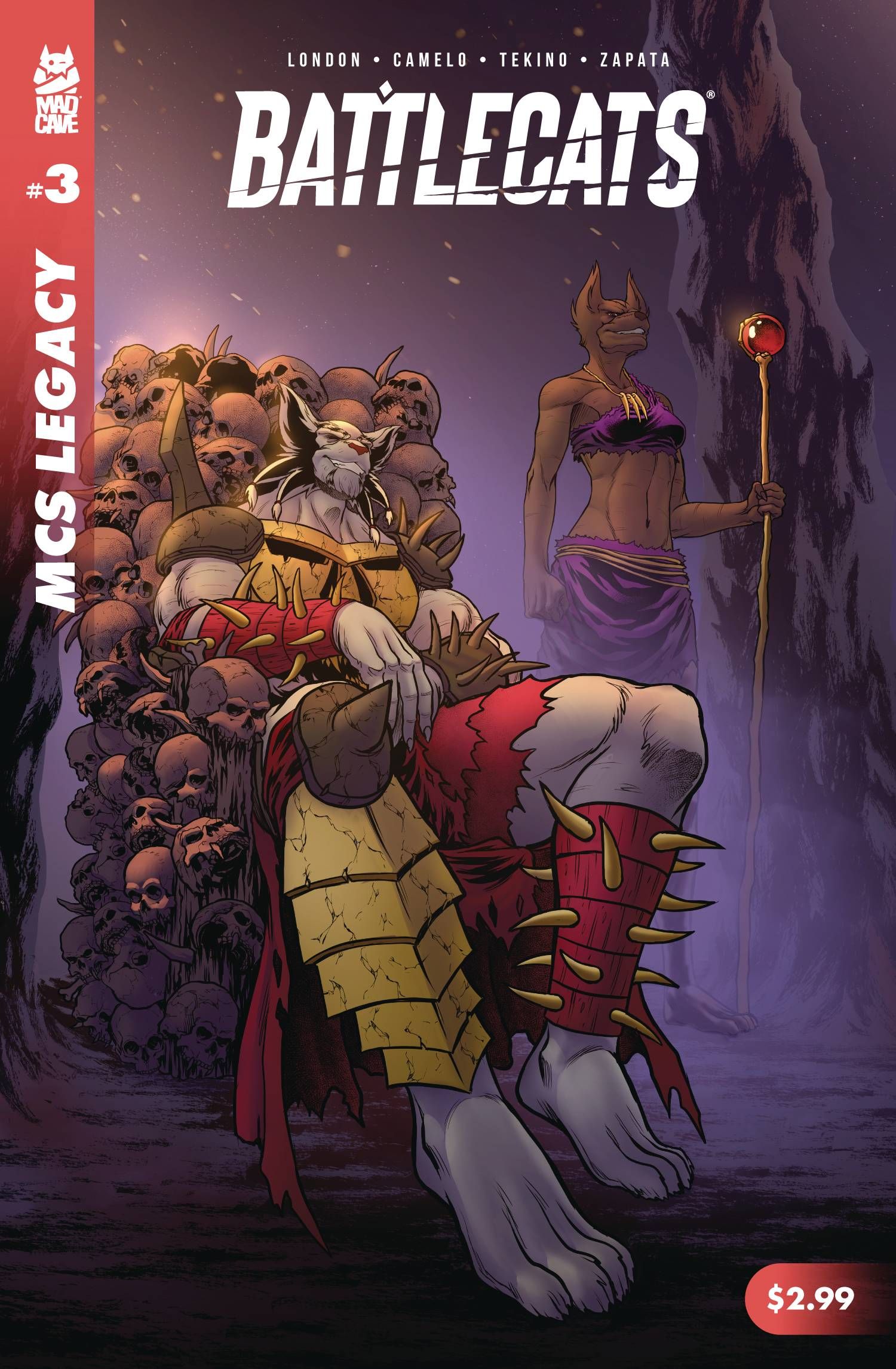 Mad Cave Studios Legacy: Battlecats #3 Comic