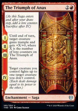 The Triumph of Anax (Theros Beyond Death) Trading Card