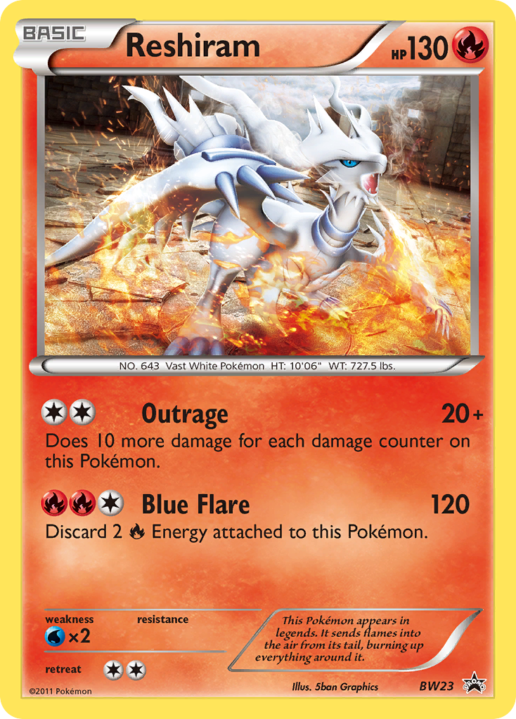 Reshiram (BW23) - BW Black Star Promos Pokémon Card