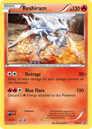 Reshiram (BW23) - BW Black Star Promos