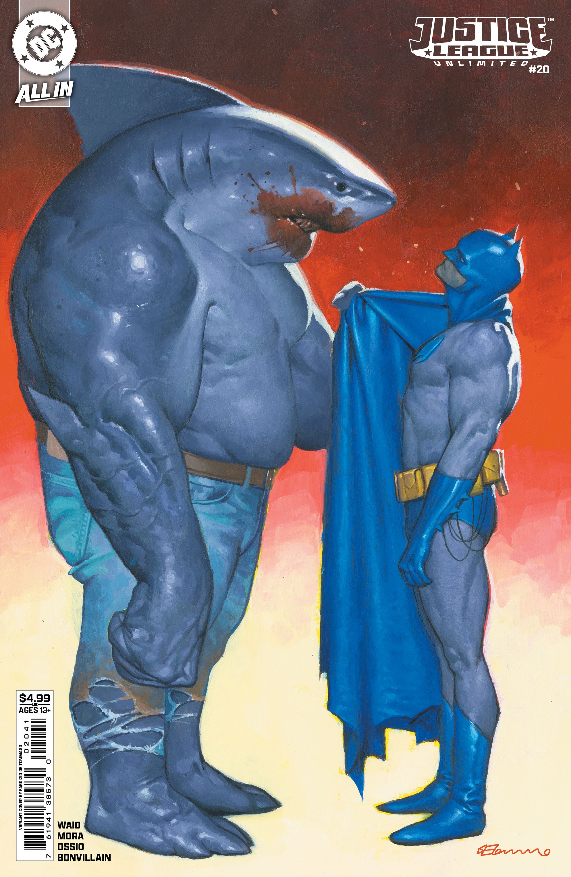 Justice League Unlimited #20 (Cvr D Fabrizio De Tommaso Card Stock Variant) Comic