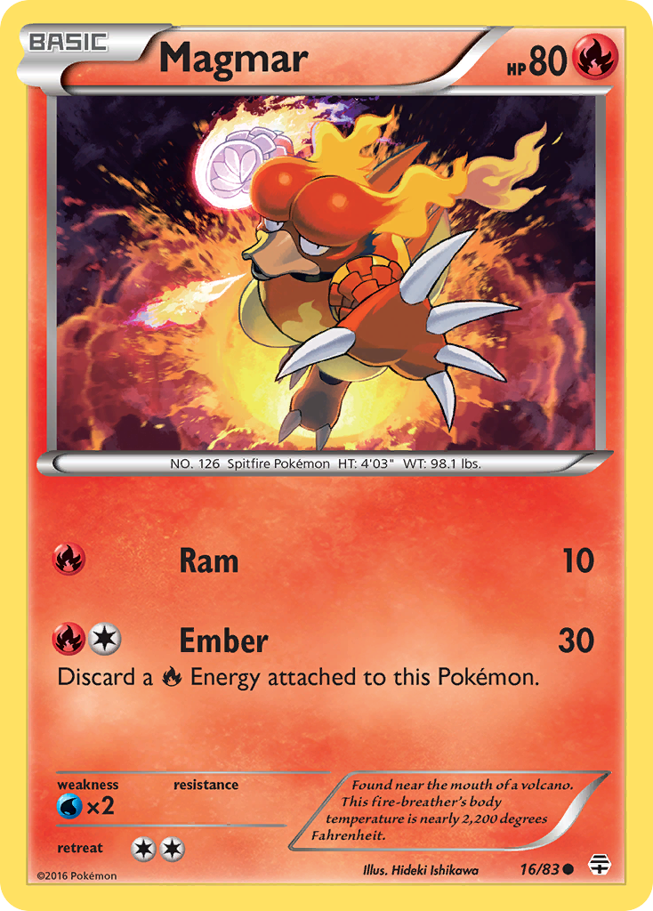 Magmar (16/83) - Generations Pokémon Card