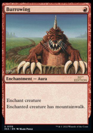 Burrowing (Magic 30th Anniversary Edition) Trading Card