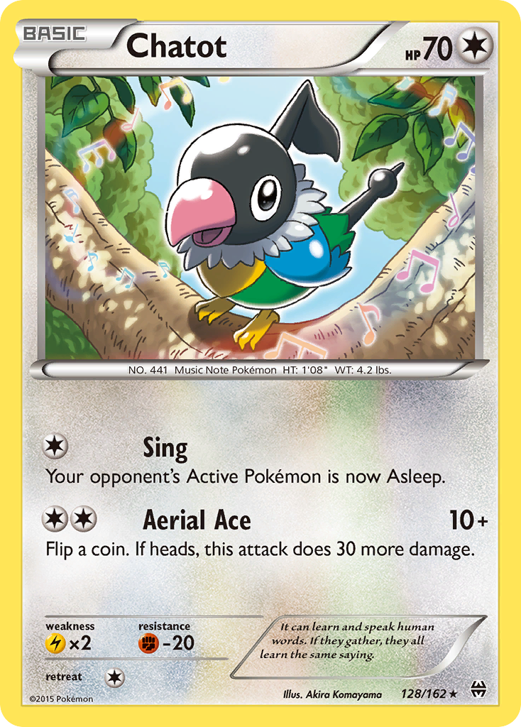 Chatot (128/162) - BREAKthrough Pokémon Card