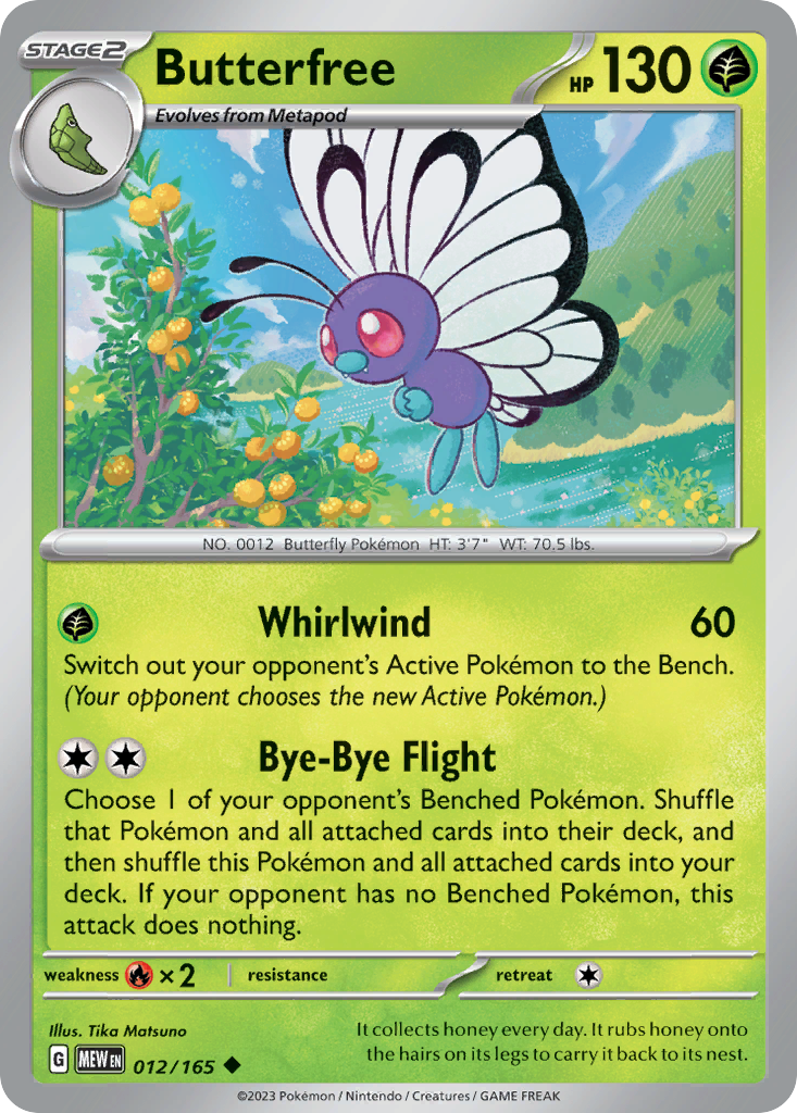 Butterfree (12/165) - 151 Pokémon Card