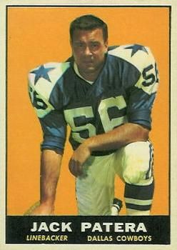 Jack Patera 1961 Topps #26 Sports Card