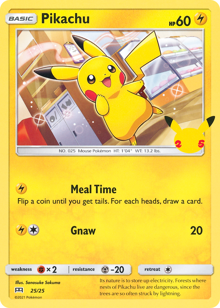 Pikachu (25/25) - McDonald's Collection 2021 Pokémon Card