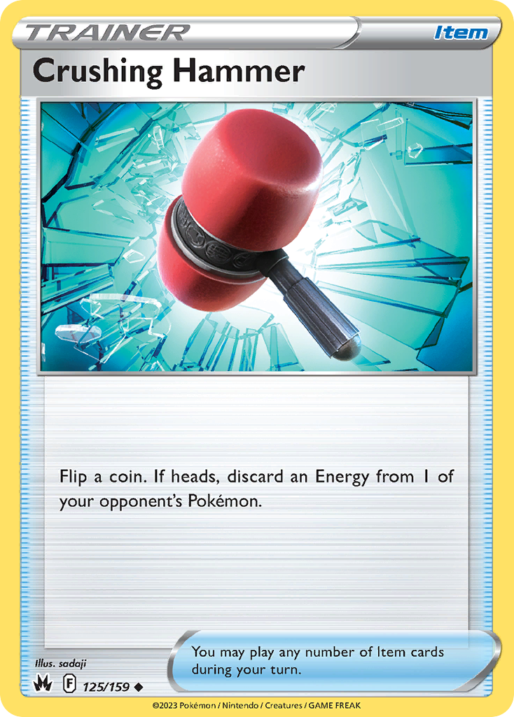 Crushing Hammer (Trainer: Item) (125/159) - Crown Zenith Pokémon Card