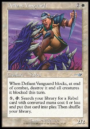 Defiant Vanguard (Nemesis) Trading Card