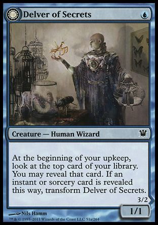 Delver of Secrets (Innistrad) Trading Card