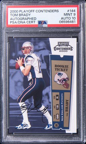 Tom Brady 2000 Playoff Contenders #144